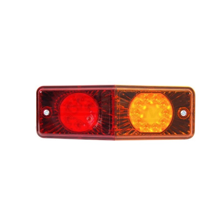 Lampa zespolona tylna, 12V-24V + przewody 200cm YLY-S 4x0,75mm2, diody 487, W072UD WAŚ
