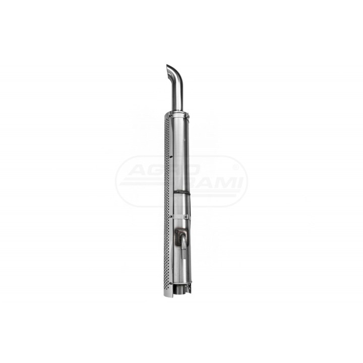 Tłumik wydechowy z osłoną .kpl stal nierdzewna inox 87311110 , 87396433 POWER SILENCER