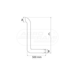Tłumik rura 54/166-88 5182537 P POWER SILENCER