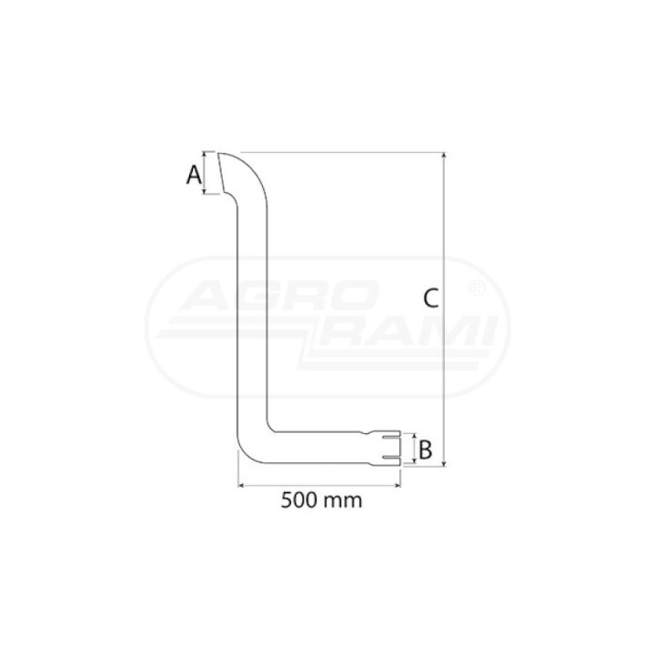 Tłumik rura 54/166-88 5182537 P POWER SILENCER