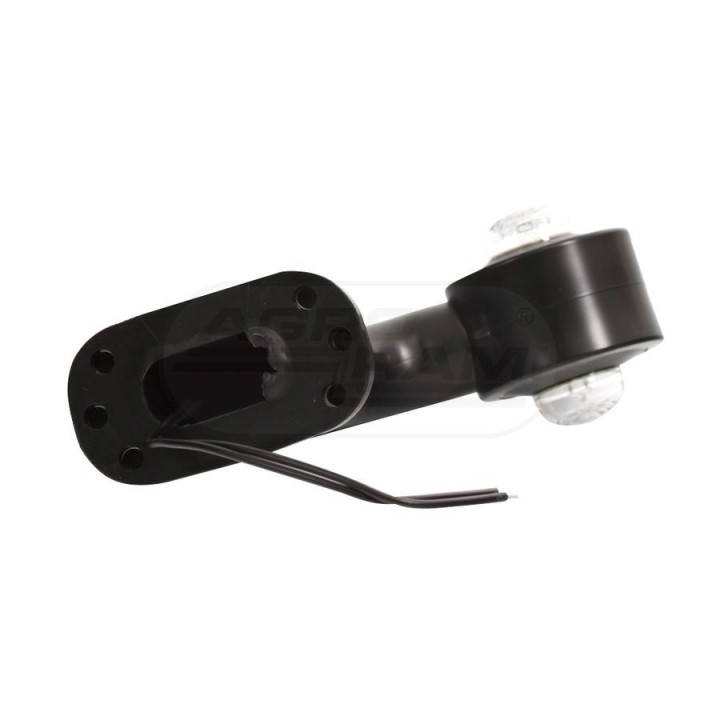 Lampa zespolona obrysowa przednio-tylna lewa, 12V-24V + przewody 18cm LgY-S 0,75mm2, diody 138L, W21.5 WAŚ
