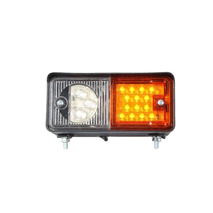 Lampa zespolona przednia prawa, 12V-24V+ przewody 185cm YLY-S 4x0,75mm2, diody 491, W07DP WAŚ