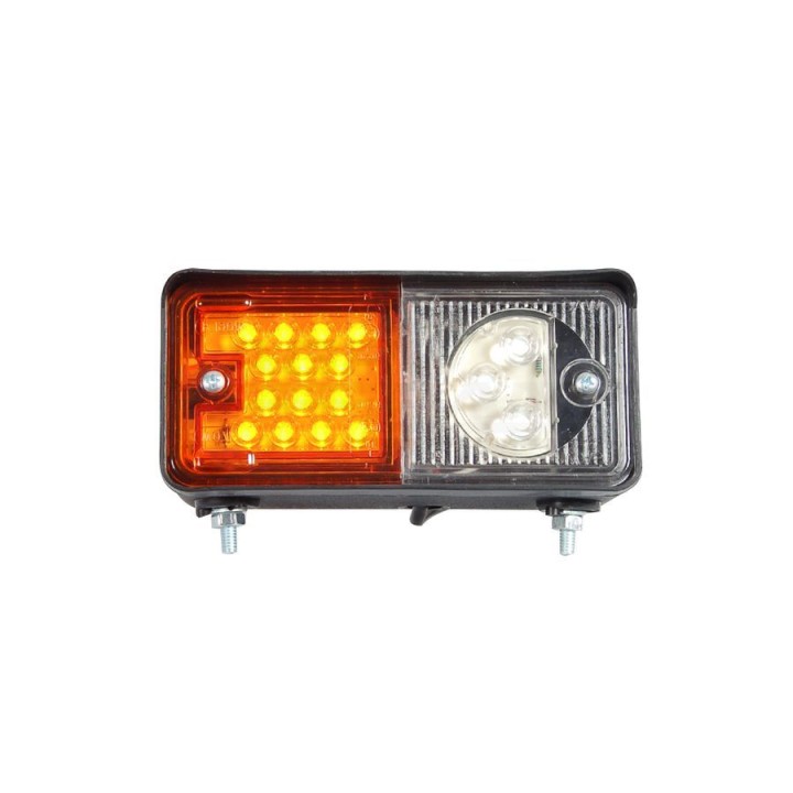 Lampa zespolona przednia lewa, 12V-24V + przewody 185cm YLY-S 4x0,75mm2, diody 489, W06DL WAŚ