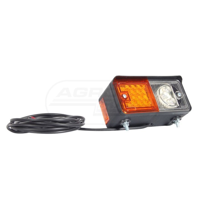 Lampa zespolona przednia lewa, 12V-24V + przewody 185cm YLY-S 4x0,75mm2, diody 489, W06DL WAŚ