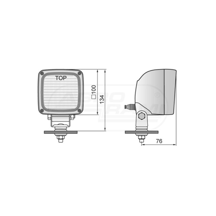 Lampa robocza bez żarówki 53351050 LKR5.26365 WESEM
