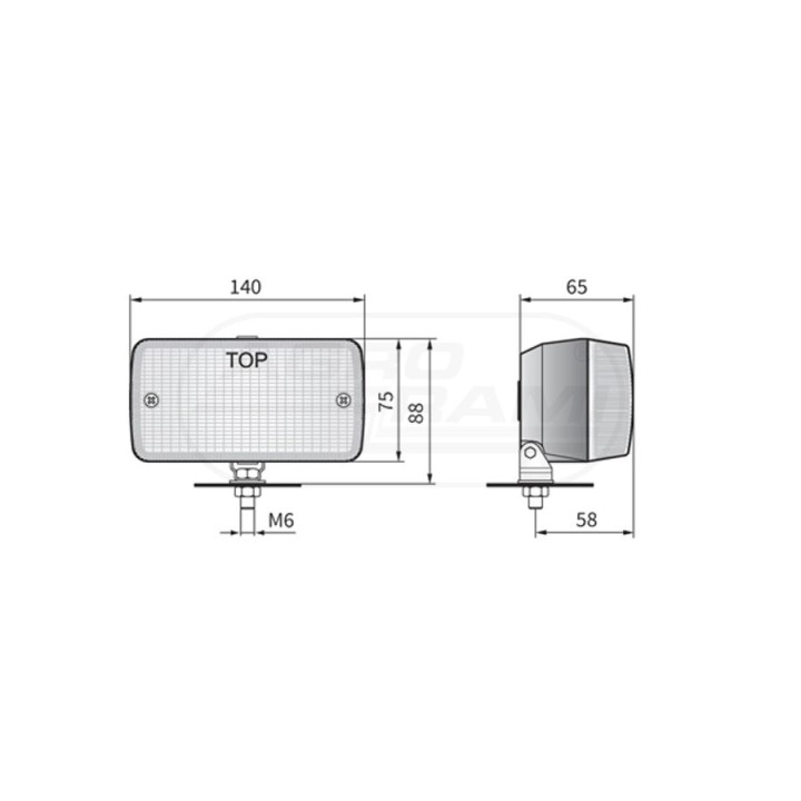 Lampa cofania LA1.02104 WESEM