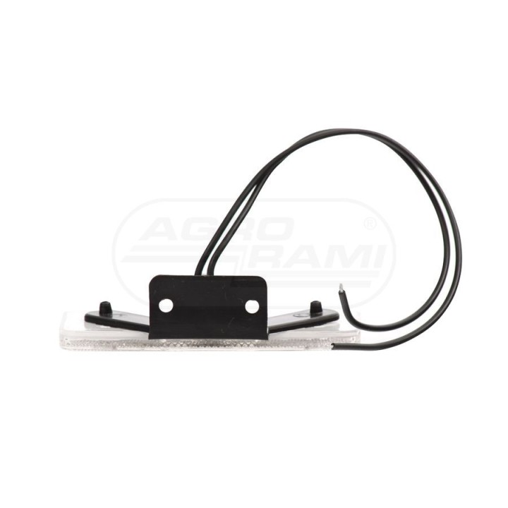Lampa zespolona obrysowa przednia, 12V-24V + przewody 22cm LgY-S 0,75mm2, diody 105Z, W17D WAŚ
