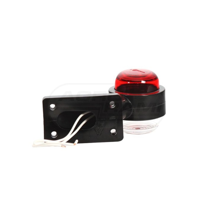 Lampa zespolona obrysowa przednio-tylna, 12V-24V + przewody 12cm LgY-S 0,75mm2 267, W21.7Ż JK 1.6 PRODUKT POLSKI