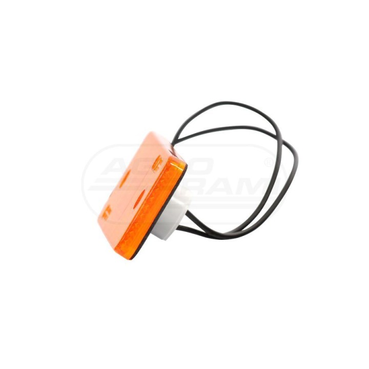 Lampa zespolona pozycyjna boczna, 12V-24V + przewody 22cm LgY-S 0,75mm2, diody 101Z, W17D WAŚ