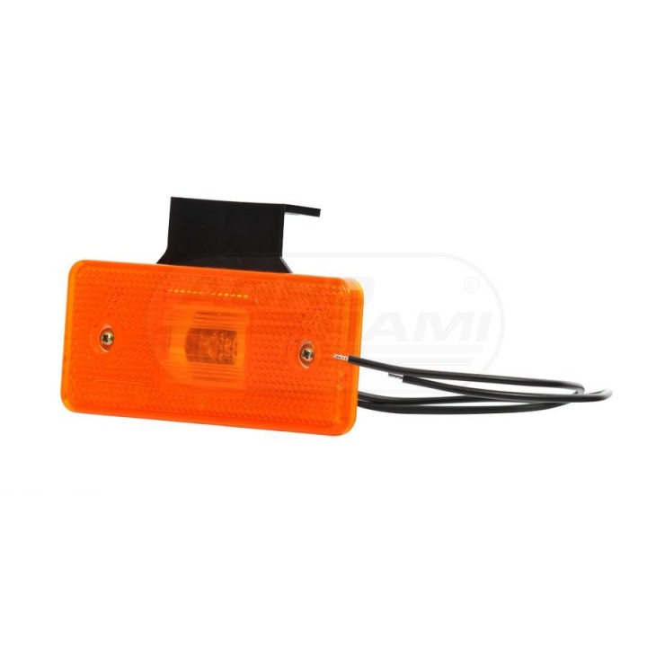 Lampa zespolona pozycyjna boczna, 12V-24V + przewody 22cm LgY-S 0,75mm2, diody 101Z, W17D WAŚ