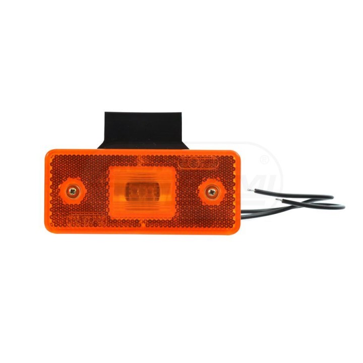 Lampa zespolona pozycyjna boczna, 12V-24V + przewody 22cm LgY-S 0,75mm2, diody 101Z, W17D WAŚ