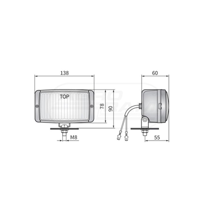 Zestaw halogenowy biały przeciwmgielny HM1.08031 WESEM