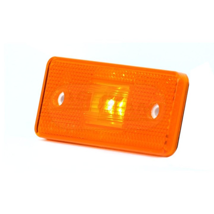 Lampa zespolona pozycyjna boczna, 12V-24V + przewody 22cm LgY-S 0,75mm2, diody 101P, W17D WAŚ