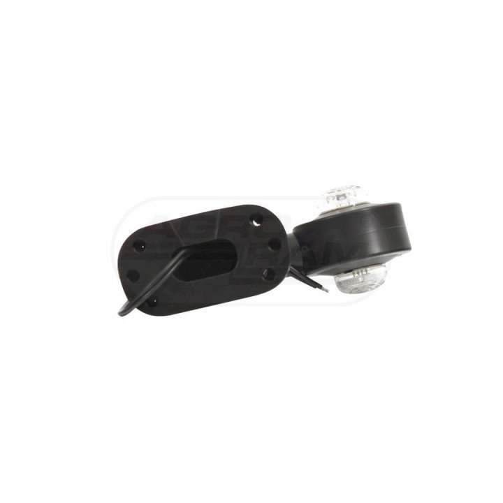 Lampa zespolona obrysowa przednio-tylna lewa, 12V-24V + przewody 23cm LgY-S 0,75mm2, diody 135L, W21.2 WAŚ
