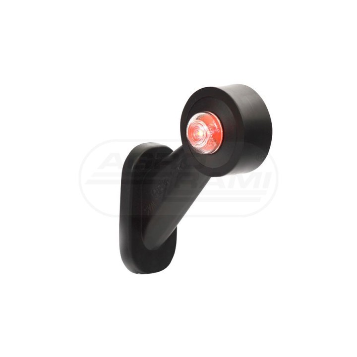 Lampa zespolona obrysowa przednio-tylna prawa, 12V-24V + przewody 29cm LgY-S 0,75mm2, diody 140P, W21.7 WAŚ