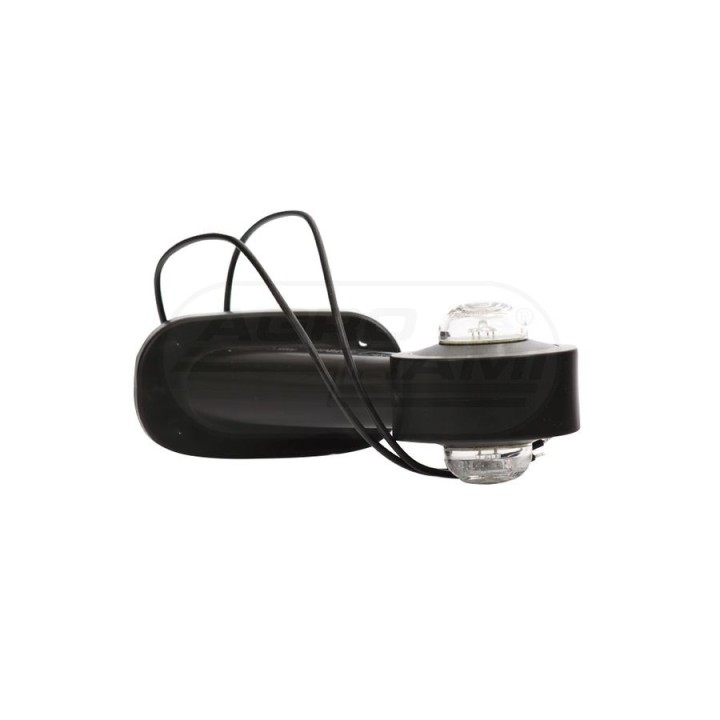 Lampa zespolona obrysowa przednio-tylna prawa, 12V-24V + przewody 29cm LgY-S 0,75mm2, diody 140P, W21.7 WAŚ