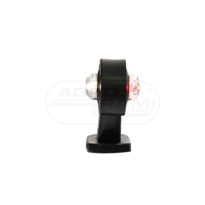Lampa zespolona obrysowa przednio-tylna prawa, 12V-24V + przewody 29cm LgY-S 0,75mm2, diody 140P, W21.7 WAŚ