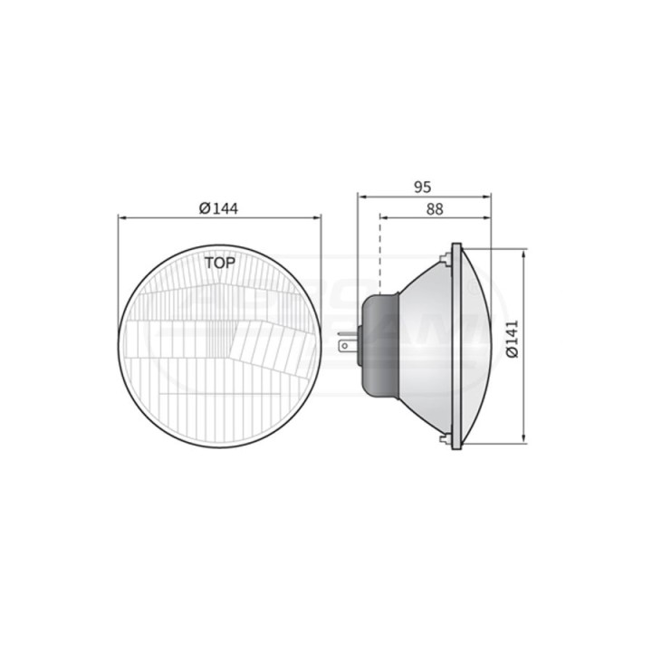 Element optyczny FSO drogowy RE02807H4  WESEM