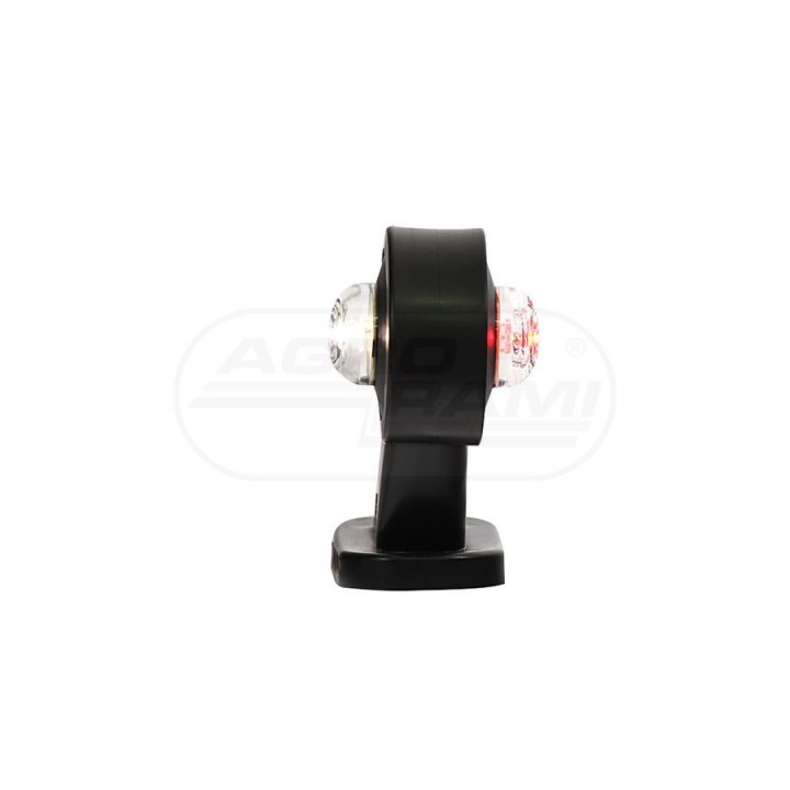 Lampa zespolona obrysowa przednio-tylna lewa, 12V-24V + przewody 29cm LgY-S 0,75mm2, diody 140L, W21.7 WAŚ