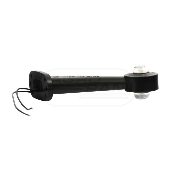 Lampa zespolona obrysowa przednio-tylna lewa, 12V-24V + przewody 21cm LgY-S 0,75mm2, diody 136L, W21.3 WAŚ