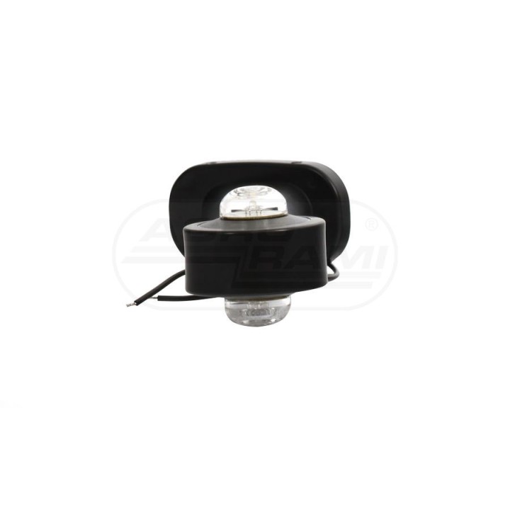 Lampa zespolona obrysowa przednio-tylna prawa, 12V-24V + przewody 21cm LgY-S 0,75mm2, diody 136P, W21.3 WAŚ