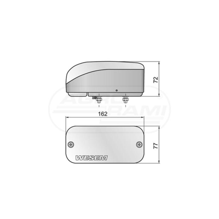 Lampa przednia n.typ LA5.39821 lewa WESEM