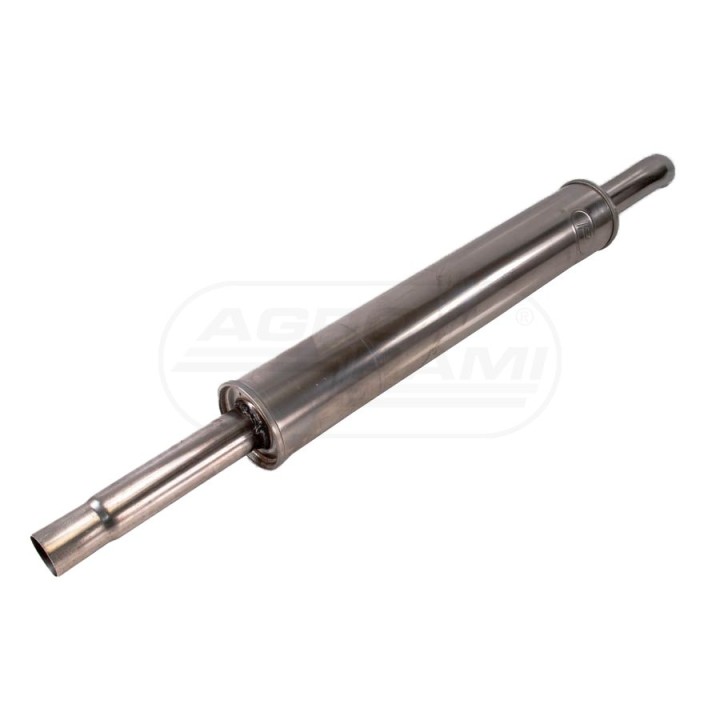 Tłumik okrągły gięty  wylot INOX 46414000 INOX  , 95363 POWER SILENCER