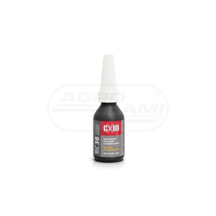 Klej wysokotemperaturowy do montażu łożysk i pierścieni CX80 10 ml RC 38 10ml.