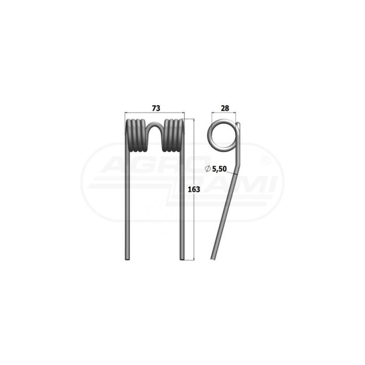 Palec podbieracza prasy 938040.3   5,5/28/74/160   9380403 KRONE 125  ,KLI0342 ,9380405 PRODUKT POLSKI