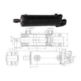 Cylinder CJ-SO6-63/32/102 1876399M91 Skrawmet