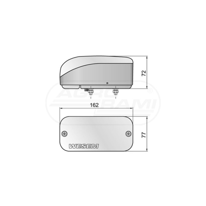 Lampa przednia lewa LA5.39820 WESEM