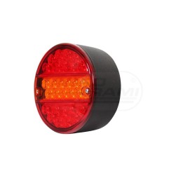 Lampa zespolona tylna, 12V-24V + przewody 200cm YLY-S 4x0,75mm2, diody 232, W19D WAŚ