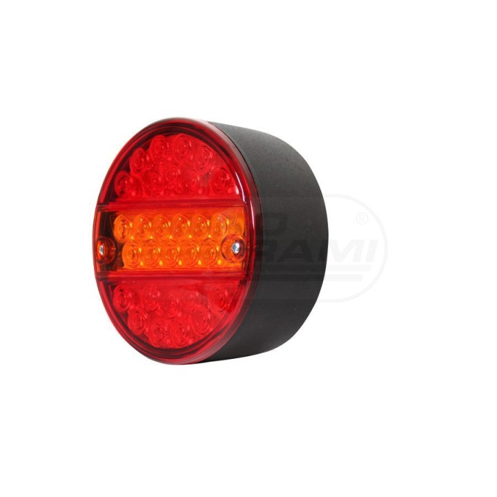 Lampa zespolona tylna, 12V-24V + przewody 200cm YLY-S 4x0,75mm2, diody 232, W19D WAŚ