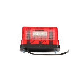 Lampa tylna zespolona, 12V-24V + przewody 13cm LgY-S 0,75mm2, diody 247, W55 WAŚ