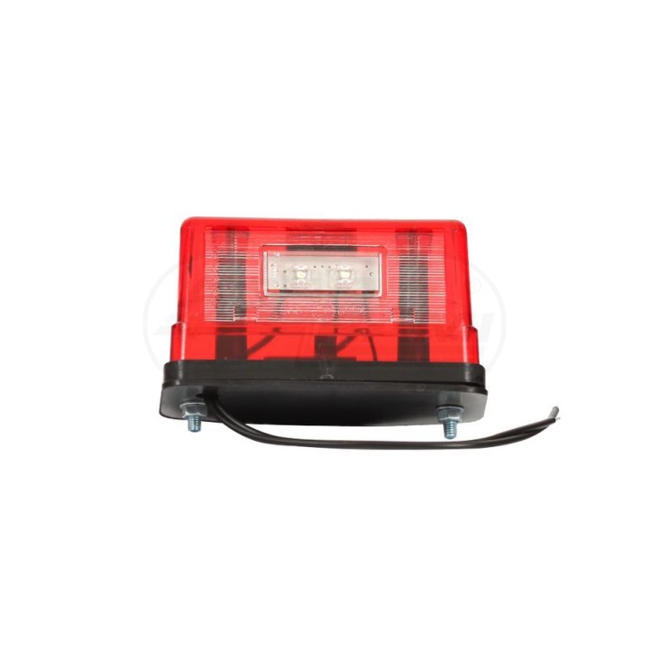 Lampa tylna zespolona, 12V-24V + przewody 13cm LgY-S 0,75mm2, diody 247, W55 WAŚ