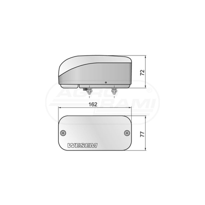 Lampa przednia prawa LA5.39822 WESEM