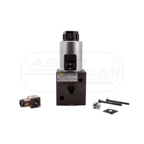 Elektrozawór 3-drogowy elektromagnetyczny kontroli 32 W-E12DVS32-80L G12 80L (24V DC)