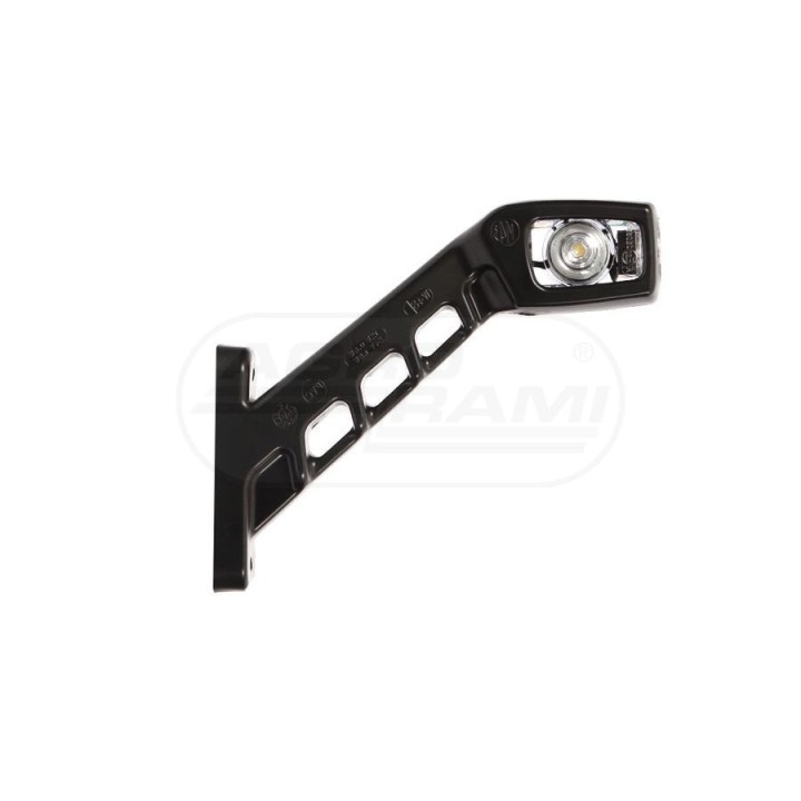 Lampa zespolona obrysowa przednio-tylna i pozycyjna boczna prawa, 12V-24V + przewody 21cm LgY-S 0,75mm2, diody 238P, W48 WAŚ