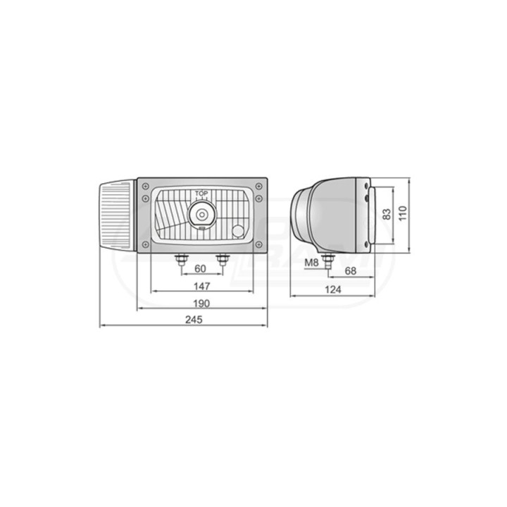 Reflektor przedni H4 4F P REPR2.42721 WESEM