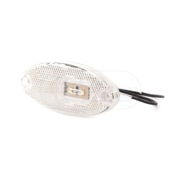 Lampa zespolona obrysowa przednia, 12V-24V + przewody 22cm LgY-S 0,75mm2, diody 309P, W65 WAŚ