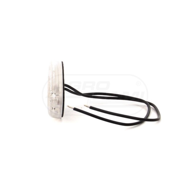 Lampa zespolona obrysowa przednia, 12V-24V + przewody 22cm LgY-S 0,75mm2, diody 309P, W65 WAŚ