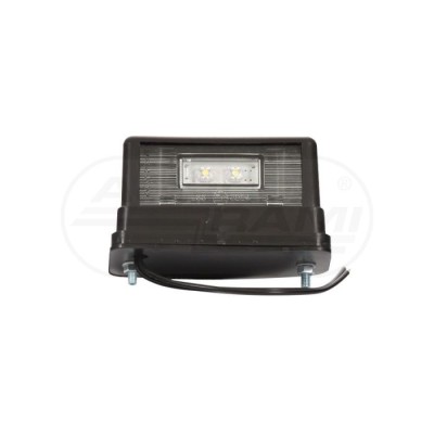 Lampa oświetlenia tablicy rejestracyjnej, jednofunkcyjna, 12V-24V + przewody 13cm LgY-S 0,75mm2, diody