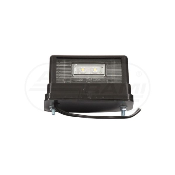 Lampa oświetlenia tablicy rejestracyjnej, jednofunkcyjna, 12V-24V + przewody 13cm LgY-S 0,75mm2, diody
