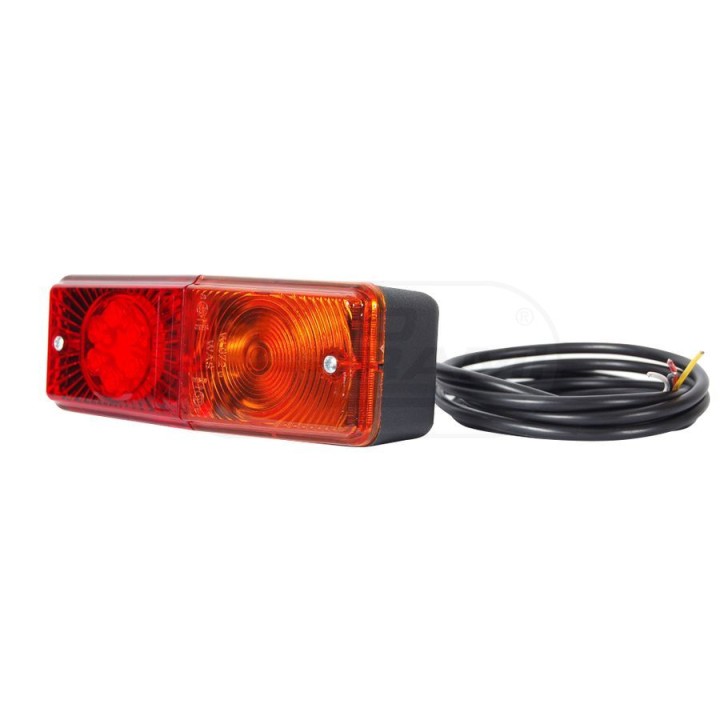 Lampa zespolona tylna, 12V-24V + przewody 200cm YLY-S 4x0,75mm2, diody 488, W072UDŻ WAŚ