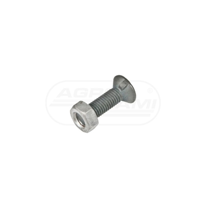 ŚRUBA Z NAKRĘTKĄ M10X35 10.9 (DWUNOSKOWA) PREMIUM DIN 11014, DIN11014, 523801V