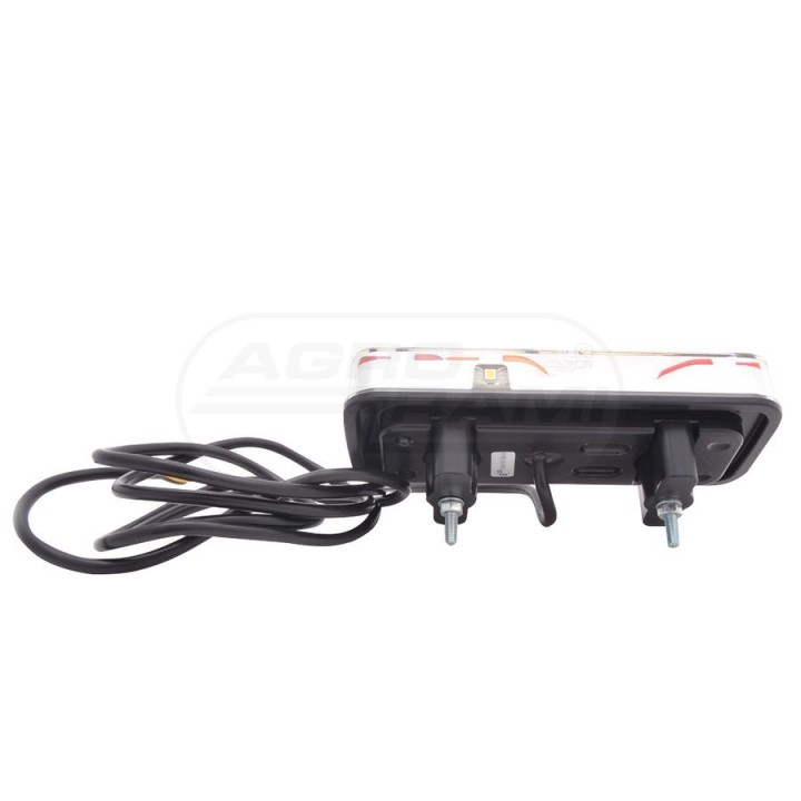 Lampa zespolona tylna lewa, 12V-24V + przewody 190cm YLY-S 5x0,75mm2, diody 311KR, W66L WAŚ