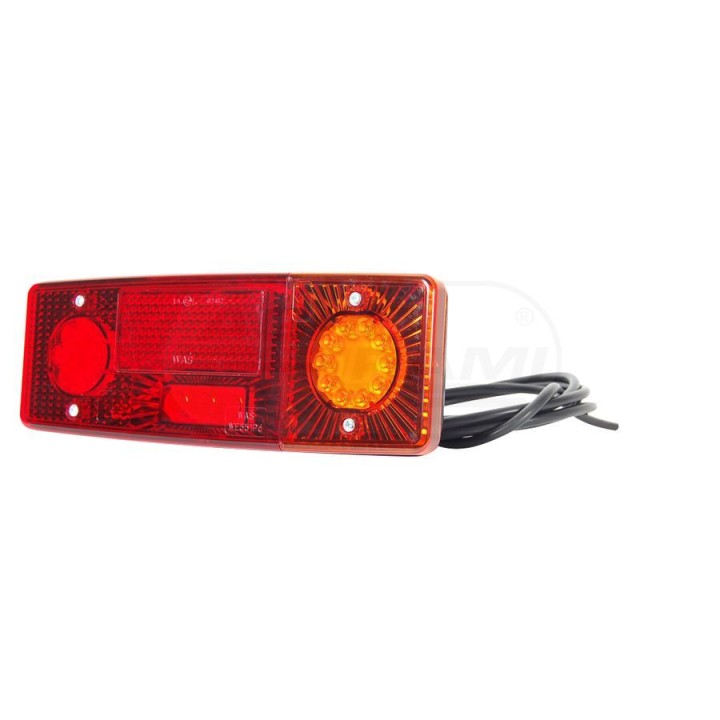 Lampa zespolona tylna prawa, 12V-24V + przewody YLY-S 4x0,75mm2, diody 484, WE551DP WAŚ