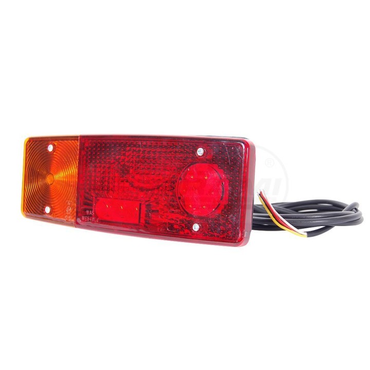 Lampa zespolona tylna lewa, 12V-24V + przewody 200cm YLY-S 4x0,75mm2, diody 481, WE549DŻL WAŚ