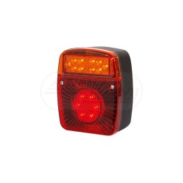 Lampa zespolona tylna, 12V-24V + przewody 200cm YLY-S 4x0,75mm2, diody 476, W18UD WAŚ