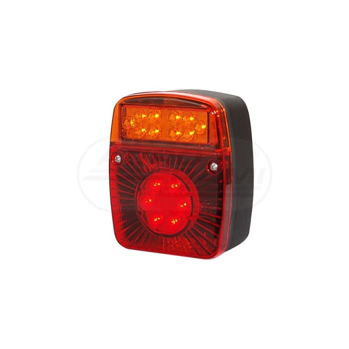 Lampa zespolona tylna, 12V-24V + przewody 200cm YLY-S 4x0,75mm2, diody 476, W18UD WAŚ